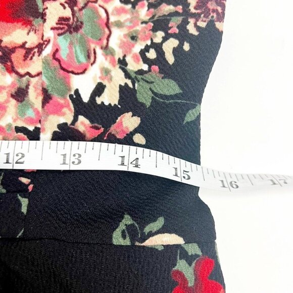 NWT Stop Staring Vital Bodycon Retro Midi Dress. Black/Red Poppy Print. Size XL - Picture 10 of 16